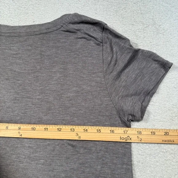 Champion‎ Indiana University Hoosiers V Neck T Shirt Womens Cut Small Gray IU - Picture 5 of 7